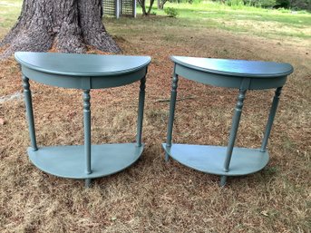 Set Of  1/2 Moon Tables