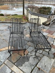 Wrought Iron Chaise Lounge Chairs