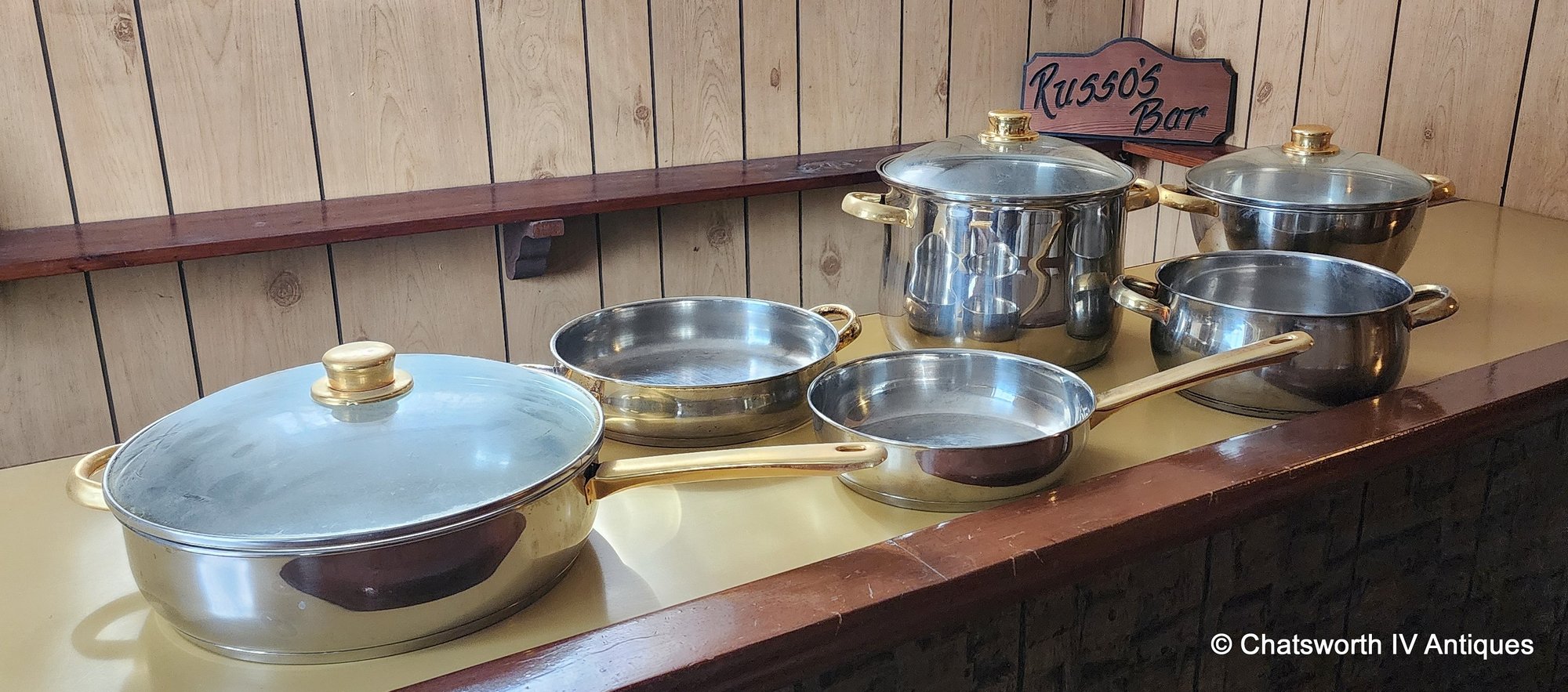 Command Performance Cookware Misc Set Cuisine-Cookware Command Performance Gold Pots W/ Lids Cooking ...