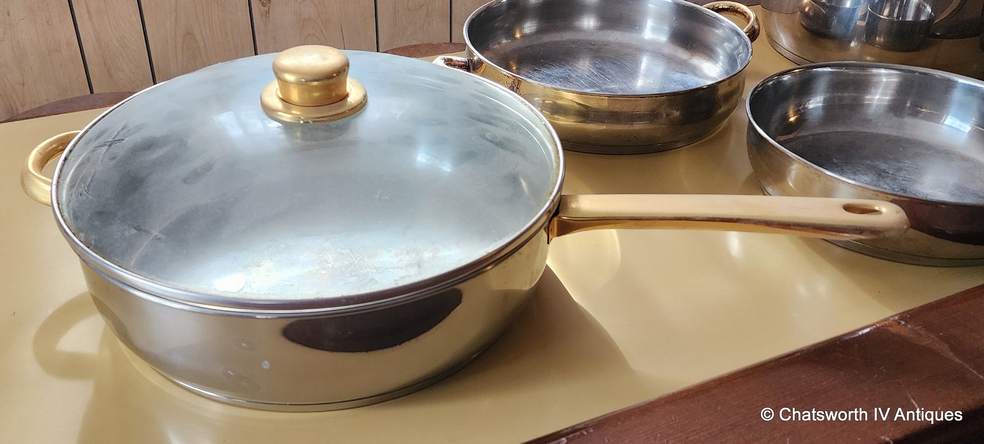 Command Performance Cookware Misc Set Cuisine-Cookware Command Performance Gold Pots W/ Lids Cooking ...
