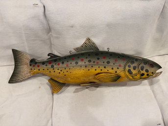 Decorative Metal Trout Trade Sign By Authentic Models, Trout, Fishing