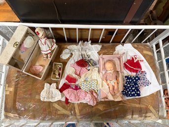 Antique Vintage Doll Collection With Clothing