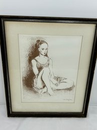 Ballet Dancer By Moses Soyer- The Collector's Guild Authentication