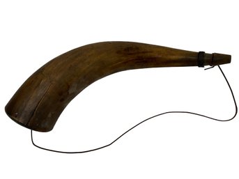 Antique Black Powder Horn