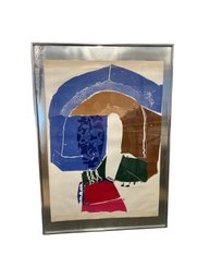 Original Signed Modern Abstract Print By Artist Trevor Allen 1966 Limited Edition 7/30