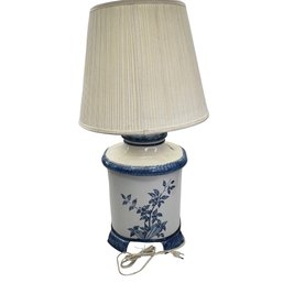 Large Hand Painted White And Blue Lamp Made In Italy 2/314