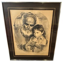Lineage, Father And Son Artwork Signed By Sandu Liberman Limted Edition 174/200