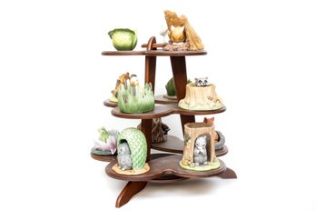 The Franklin Mint 'Woodland Surprises' Porcelain Animal Set