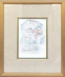 Antica Fontana (Italy) Signed Watercolor Art