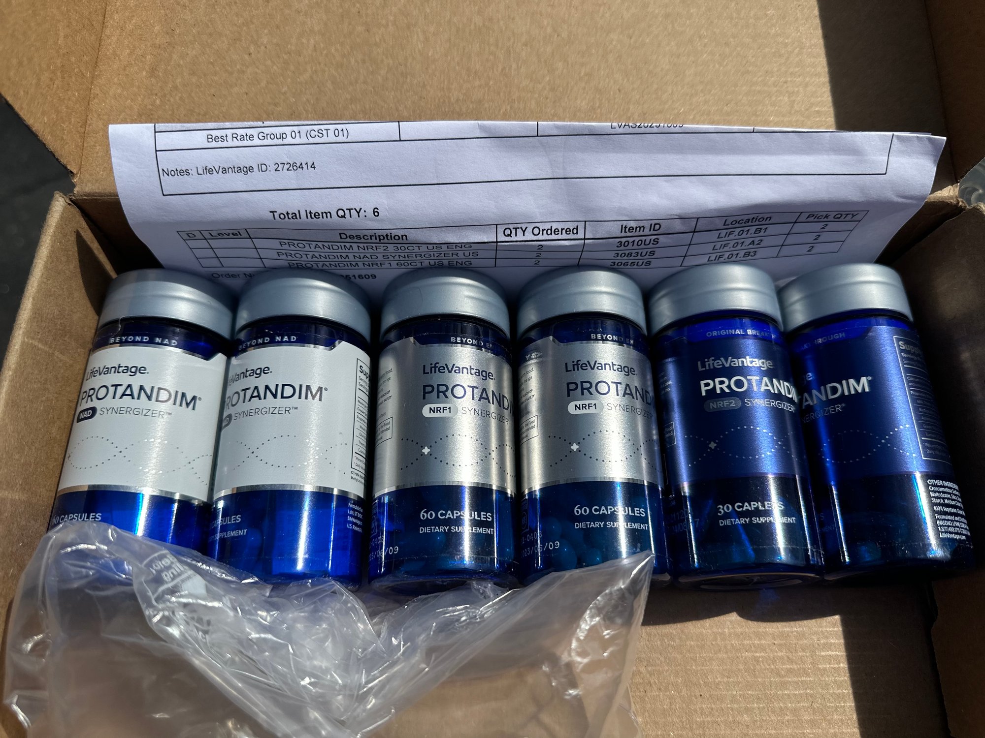 NEW Sealed LifeVantage Protandim NAD NRF1 And NRF2 Exp 8/2024 