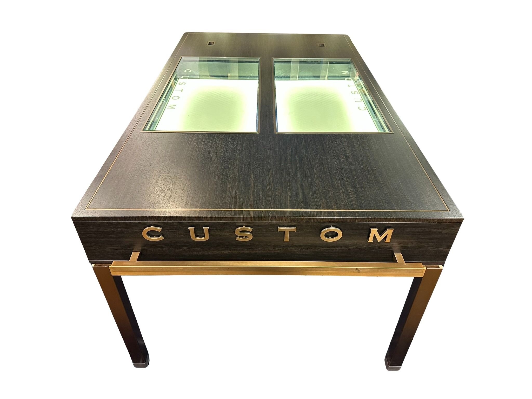 "Custom" Retail Display Table With Illuminated Glass Case #2313898 ...