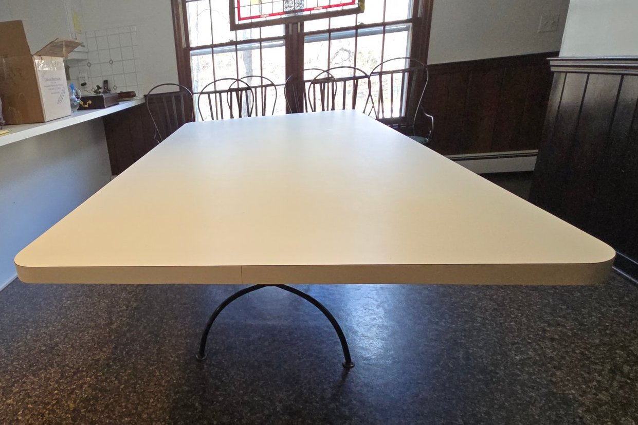 Extra Large White Formica Kitchen Table - Built To Last!! PICK UP IN WESTON #40761203 ...