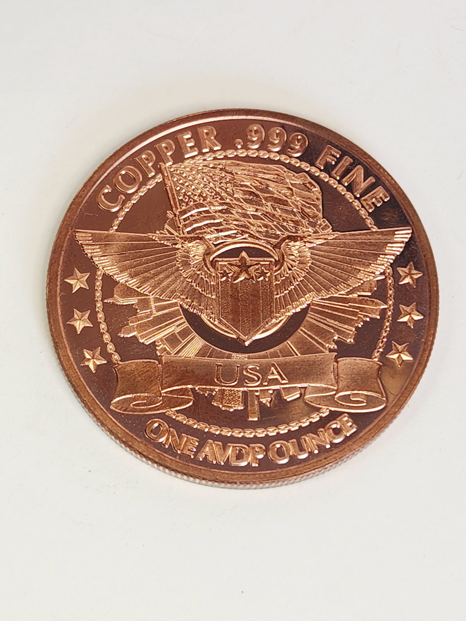 Copper Coins 1 Oz. C19 MOLECULE Stockpile Anti-Microbial Copper .999 Fine 1  Oz Gold Bullion Coins