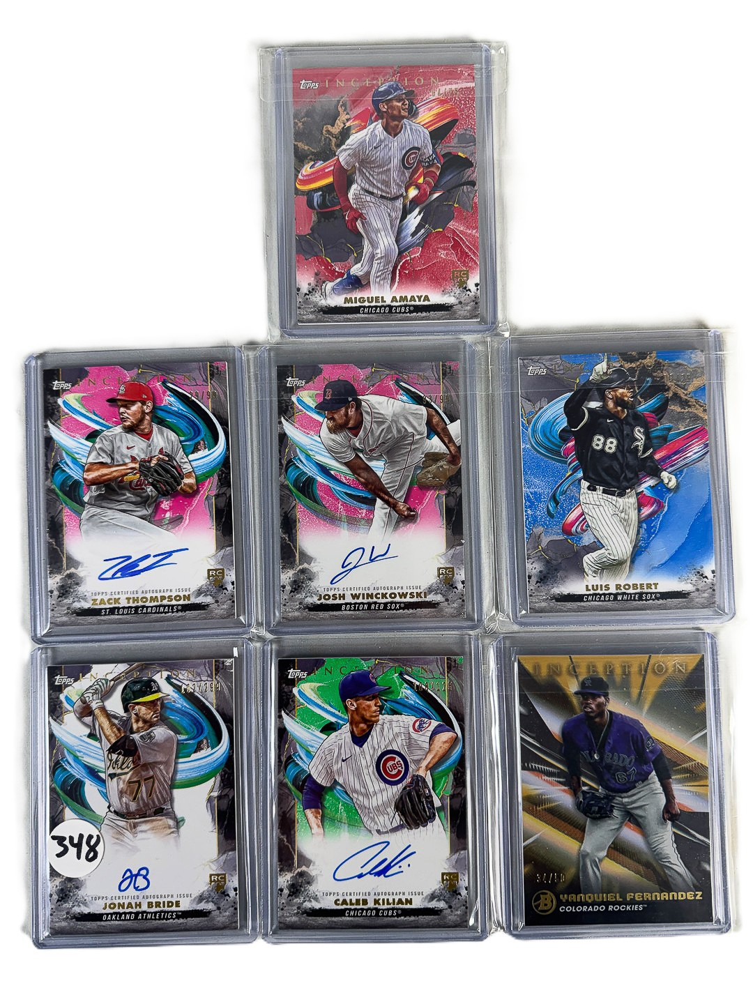 7 TOPPS 2022-2023 INCEPTION CARDS, 4 ARE SIGNED #2335075 | Auctionninja.com