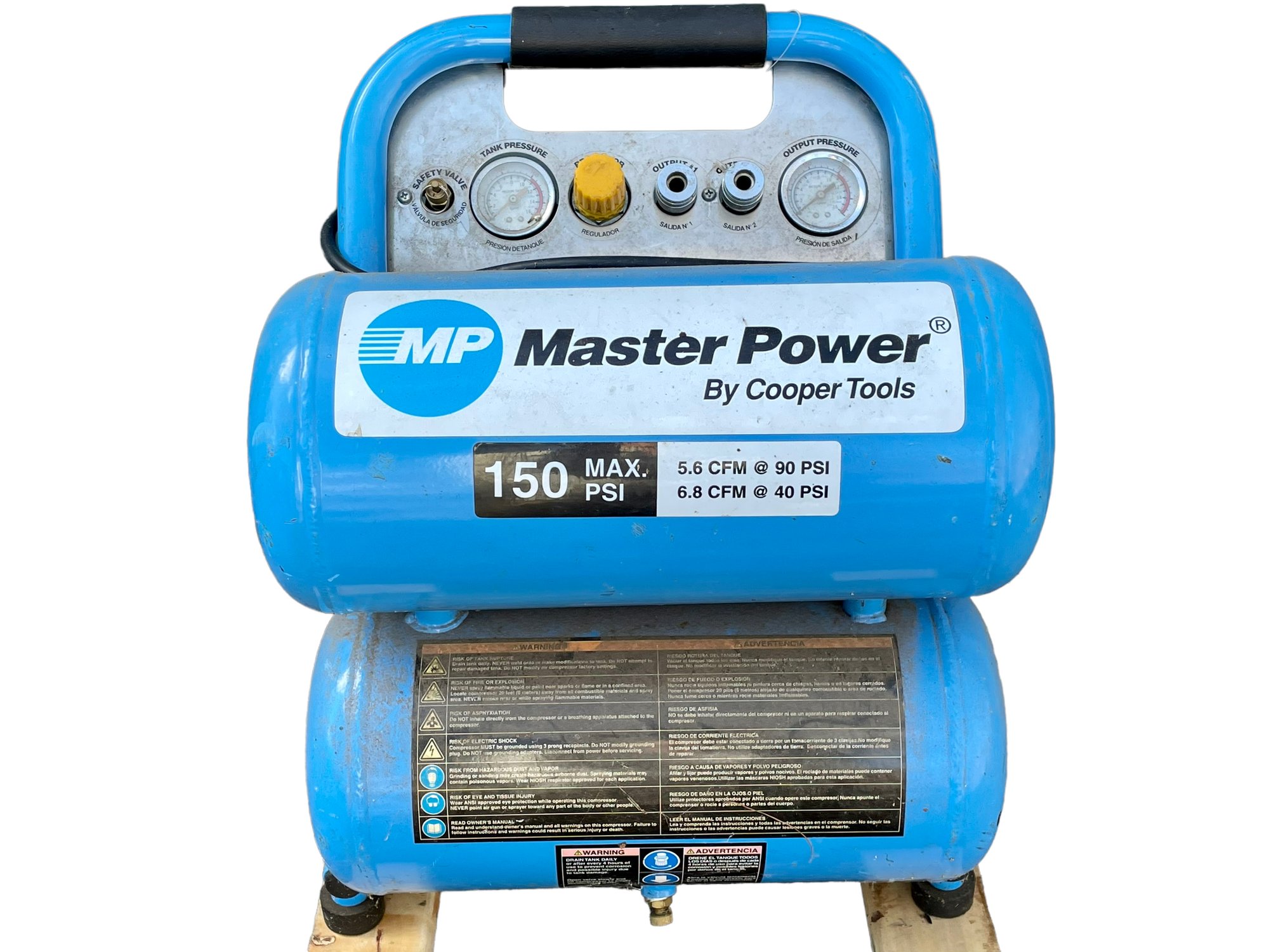Master Power Air Compressor By Cooper Tools - 150 Max PSI. See Photos ...
