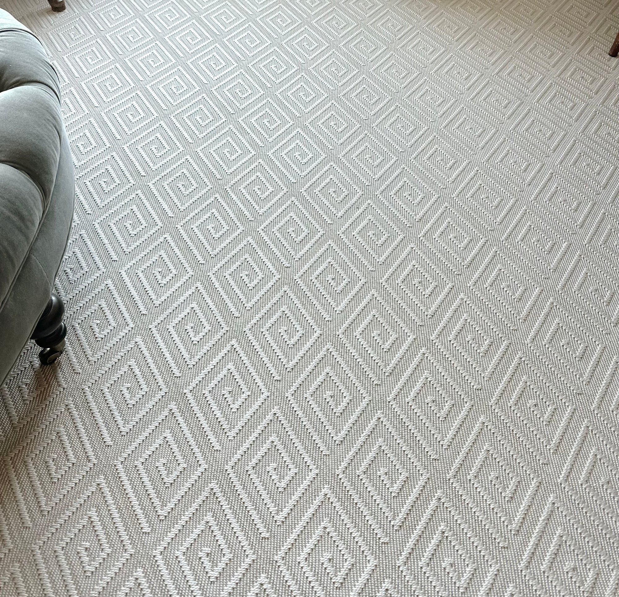 A Like New Indoor/Outdoor Rug Custom Cut & Bound - Stark Inspired Sisal ...