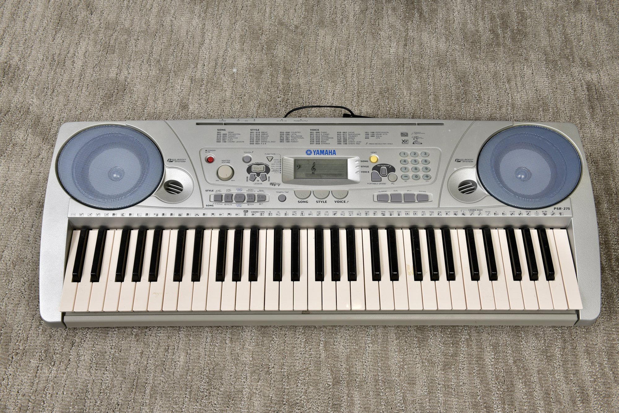 ヤマハ　キーボード　Bass Boost System Yamaha PSR-275 Base Boost System #40808721 | Auctionninja.com
