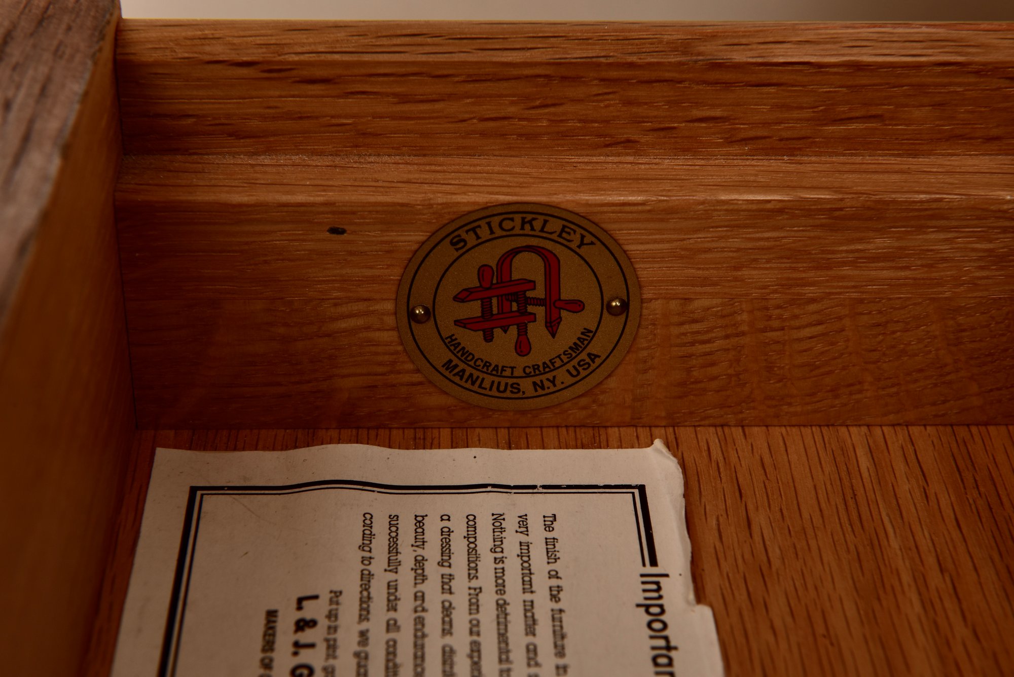 Stickley Mission Oak Spindle Computer Work Table/Desk #40807644 ...