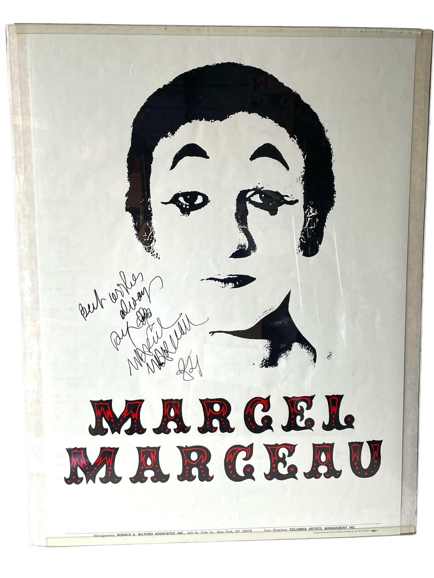 Marcel Marceau サイン入り写真集 1984年版 オンライン セールゲーム