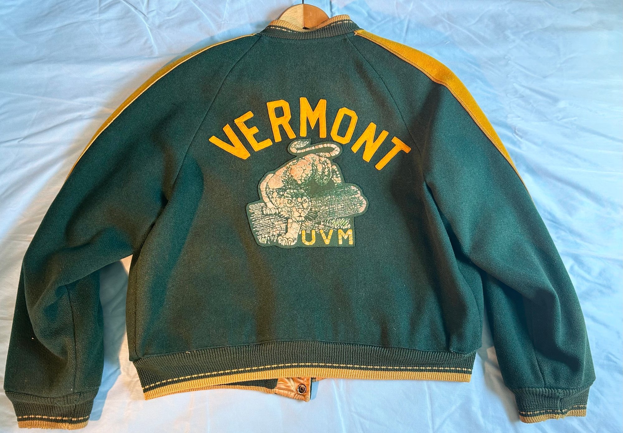 Vintage Wool Jacket From The University Of Vermont Catamount With ...