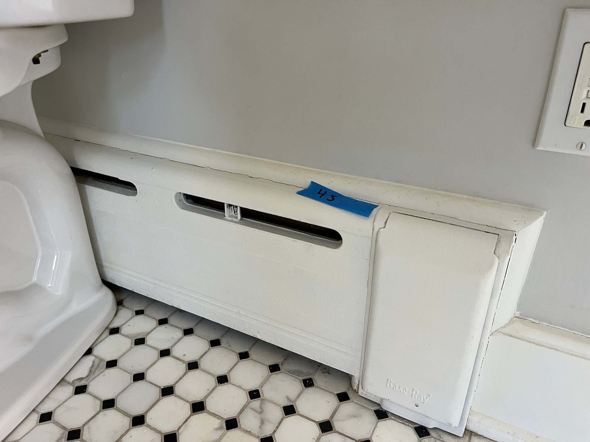 A Collection Of Over 80 Feet Of Cast Iron Baseboard Radiators #40882072 ...