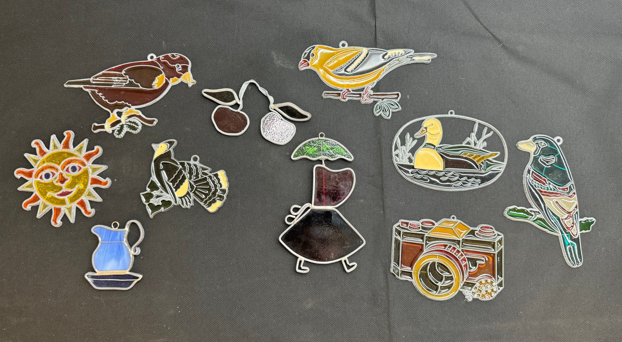 Vintage Stained Glass Suncatchers Lot 1891945