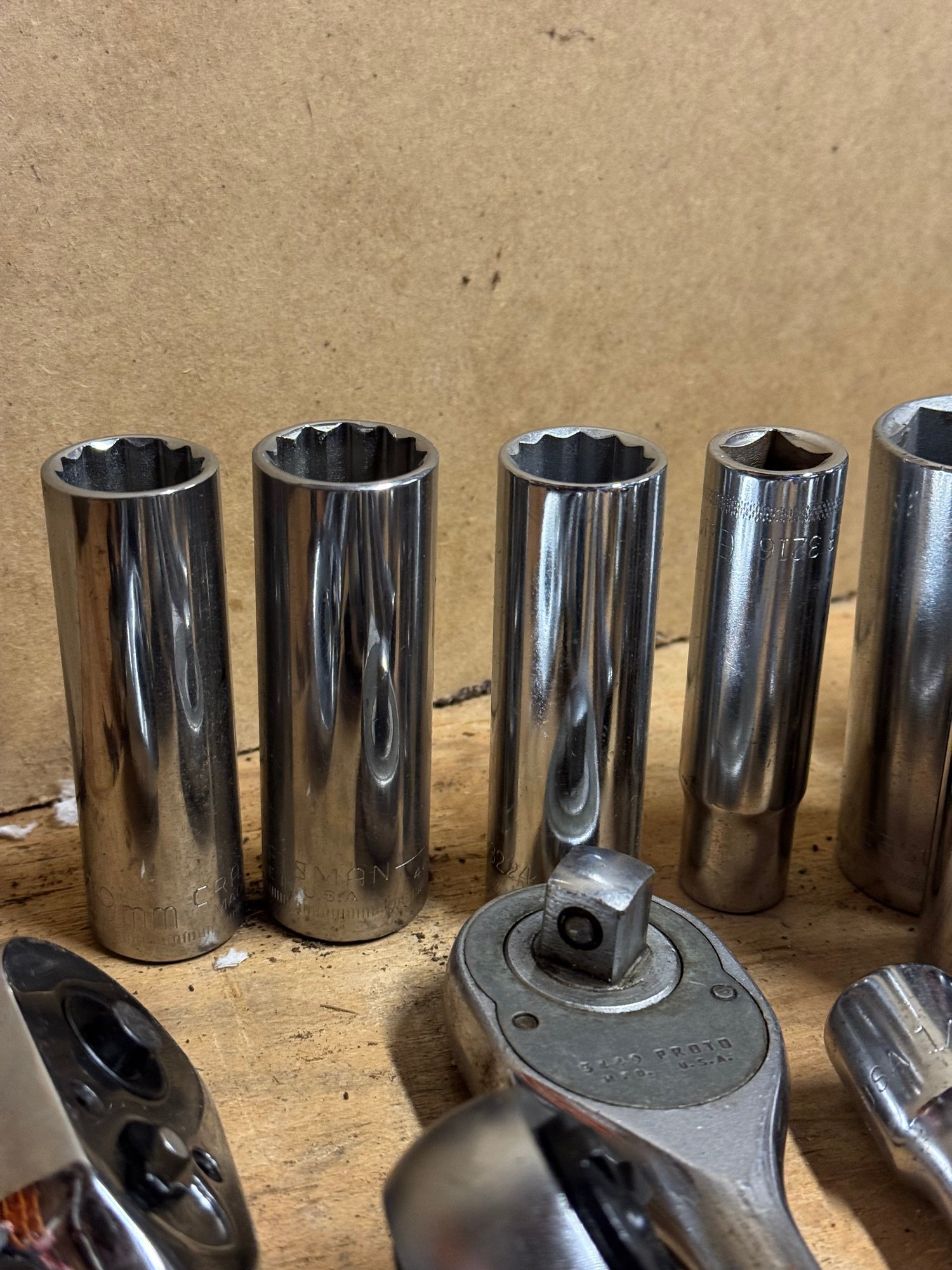 Large Assortment Of Half Inch Drive Sockets, Ratchets And Extensions ...