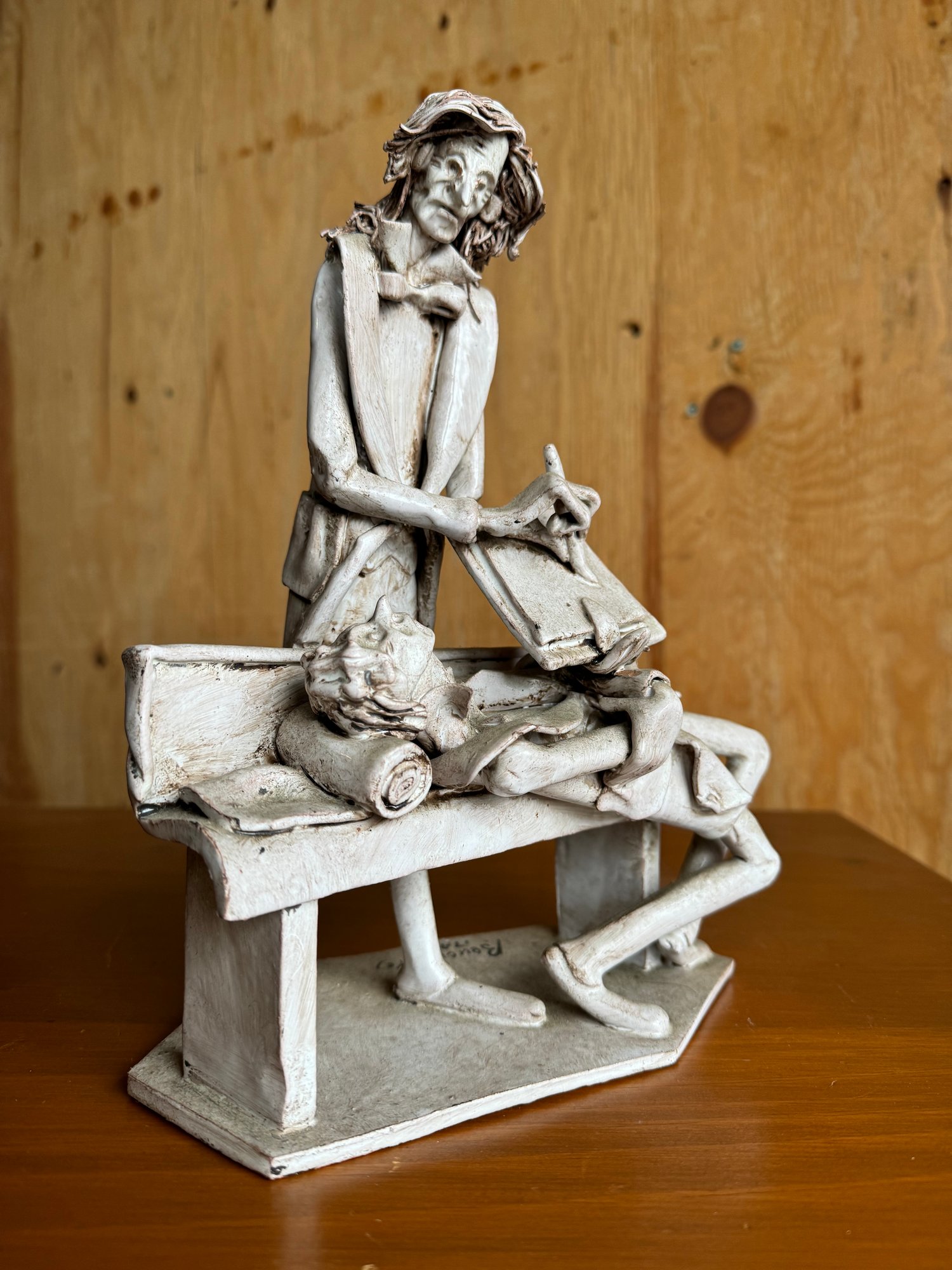 Vintage Dino Bencini Sculpture 306 Psychiatrist & Patient Signed