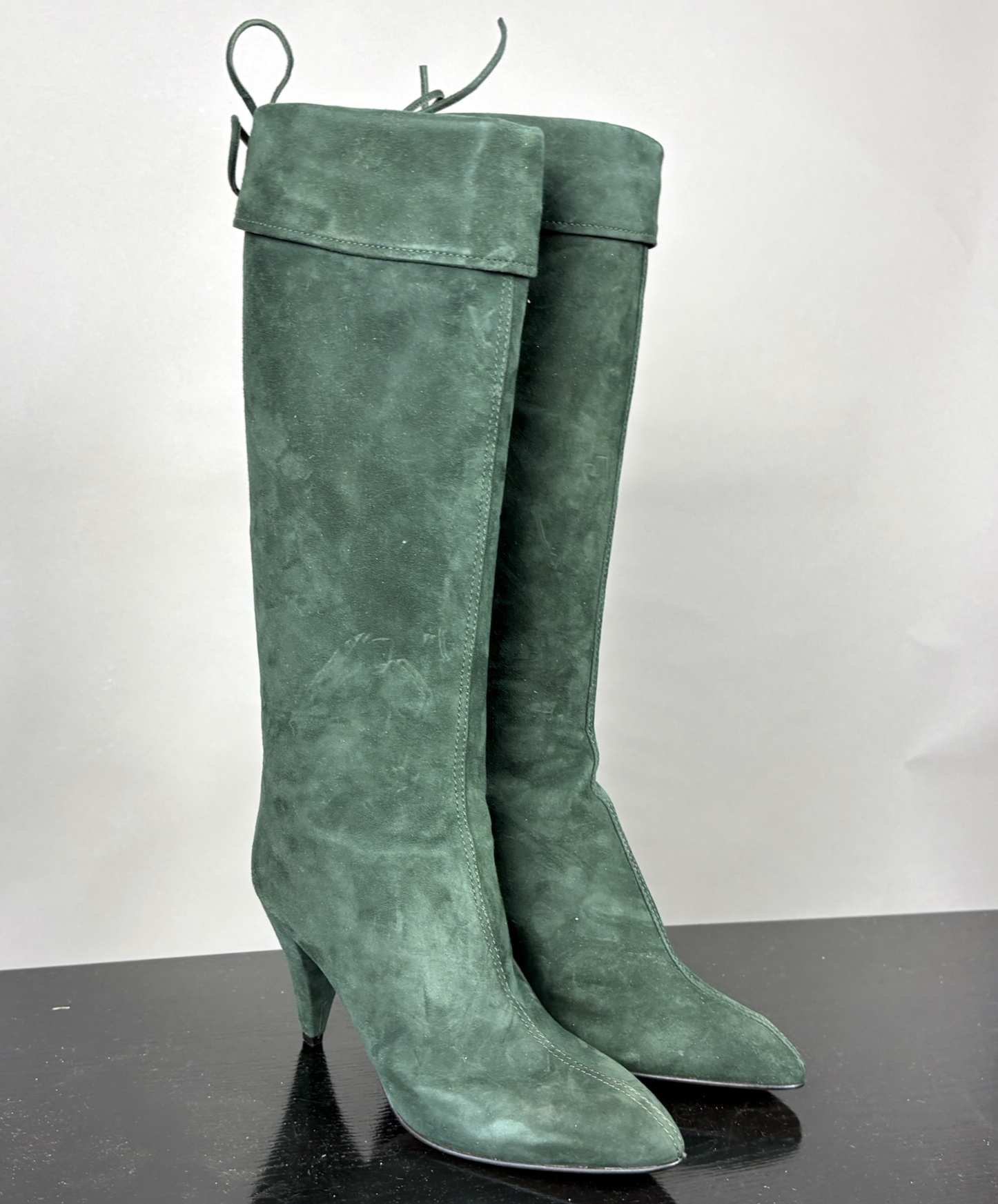 A Pair Of Fab Vintage Suede Boots By Versace #40836012  display picture 2