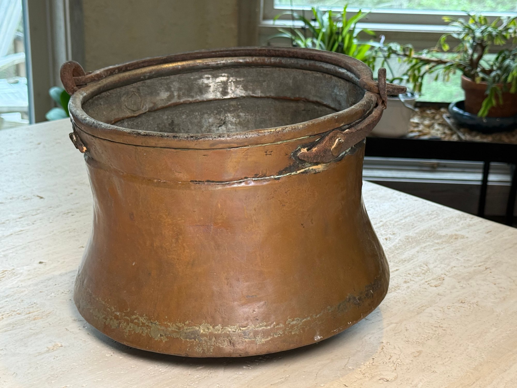 Impressive Bucket Impressive Antique Copper Bucket With Cast Iron Handle #40889948 ...