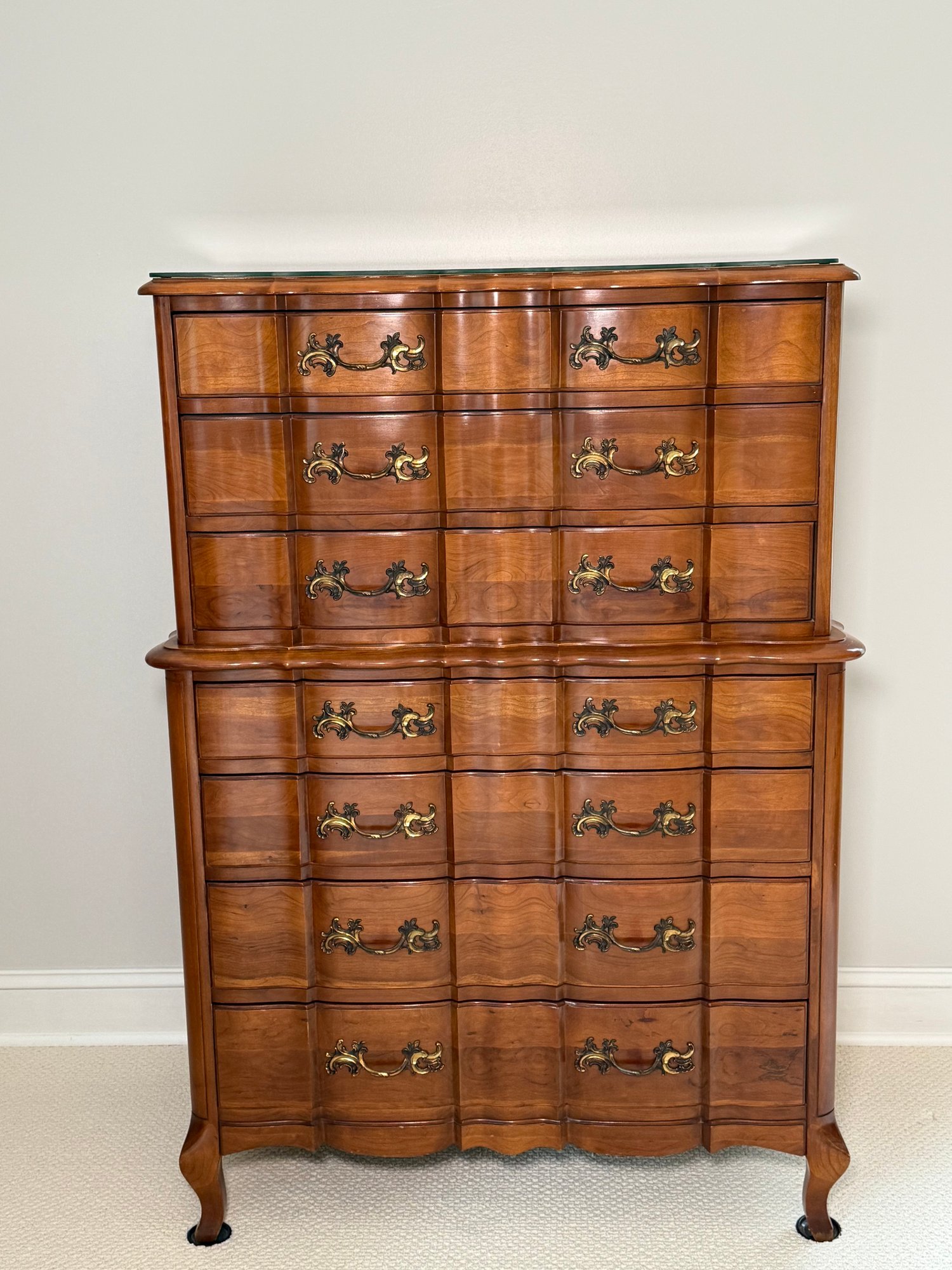 アンティーク Vintage Sanford Furniture Company Permacraft Solid Cherry Seven