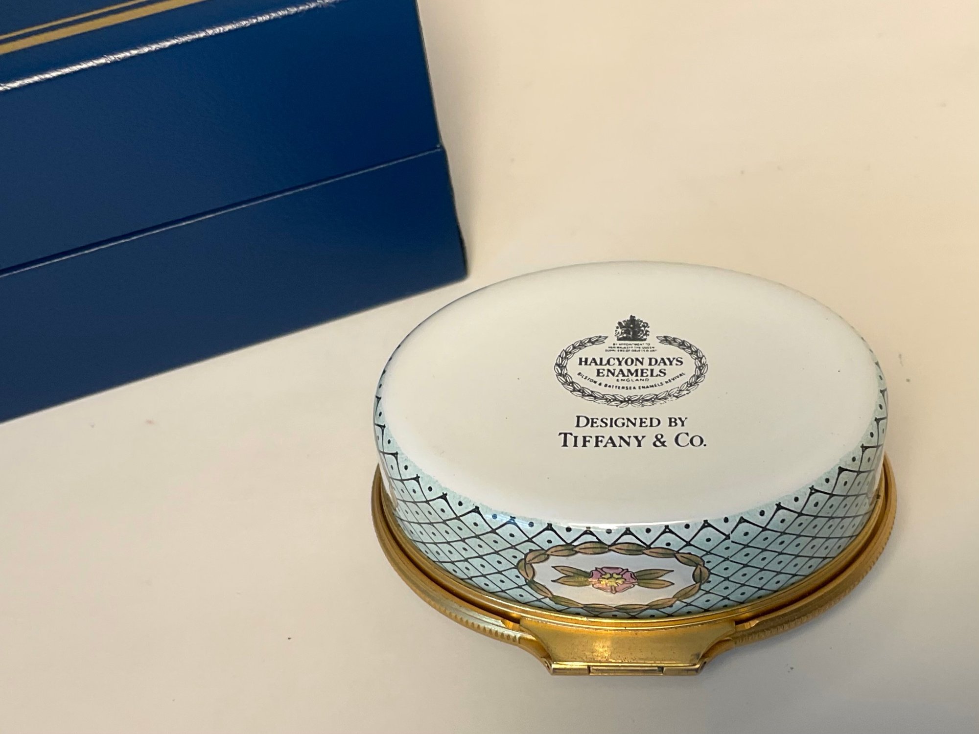 A Tiffany & Co. Designed Corgi Dogs Halcyon Days Enamel Box