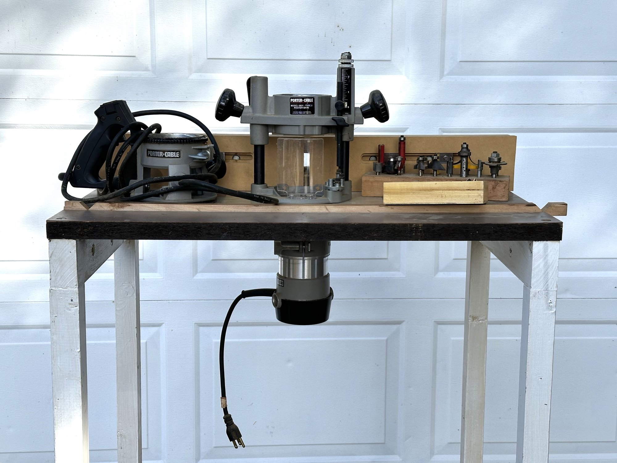Porter Cable Router Table With D-Handle Base & Bits #1997633 ...