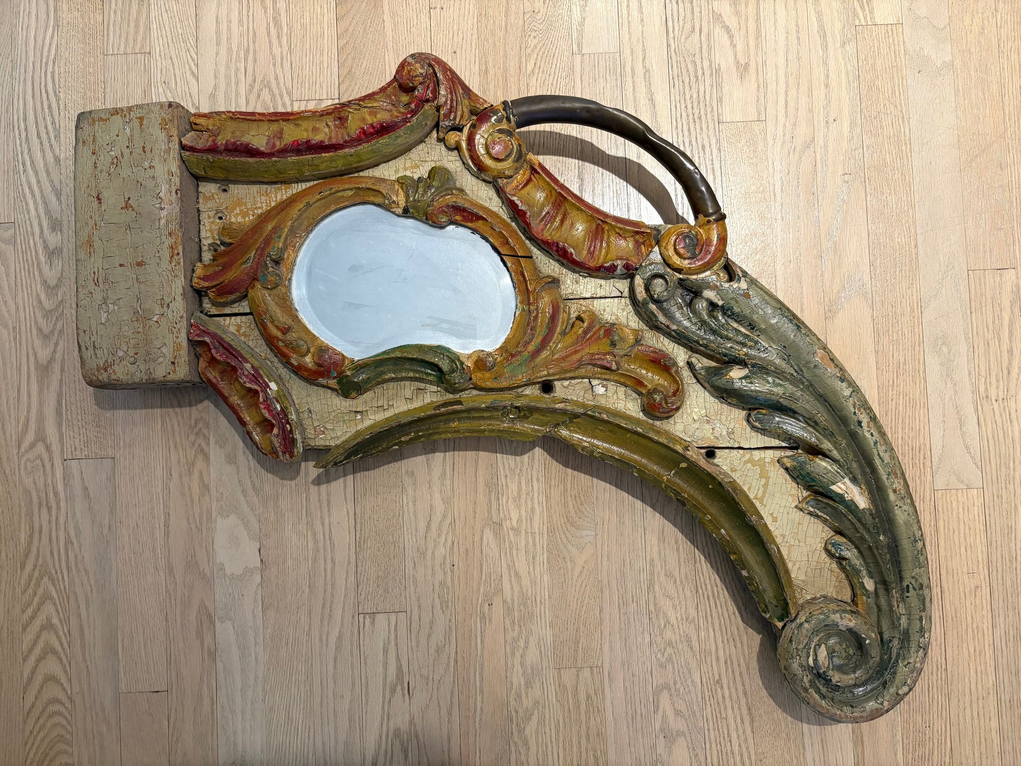 Antique Rounding Board Shield Carousel Mirror Panel #2281464 ...