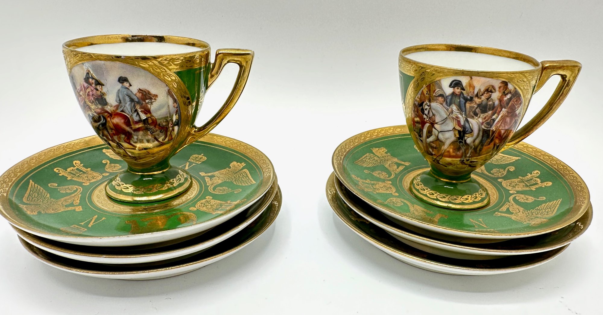 Vintage Royal Vienna Carlsbad Napoleonic Tea Set Service For 6 With ...