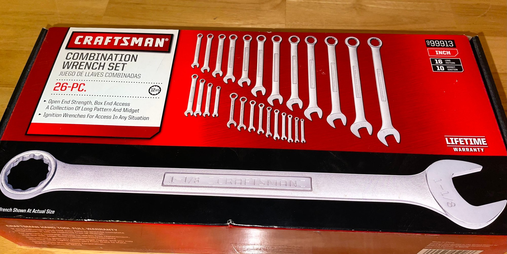 New In Box Craftsman 26 Piece Combination Wrench Set Lot 1 Of 2 1654979 Auctionninja