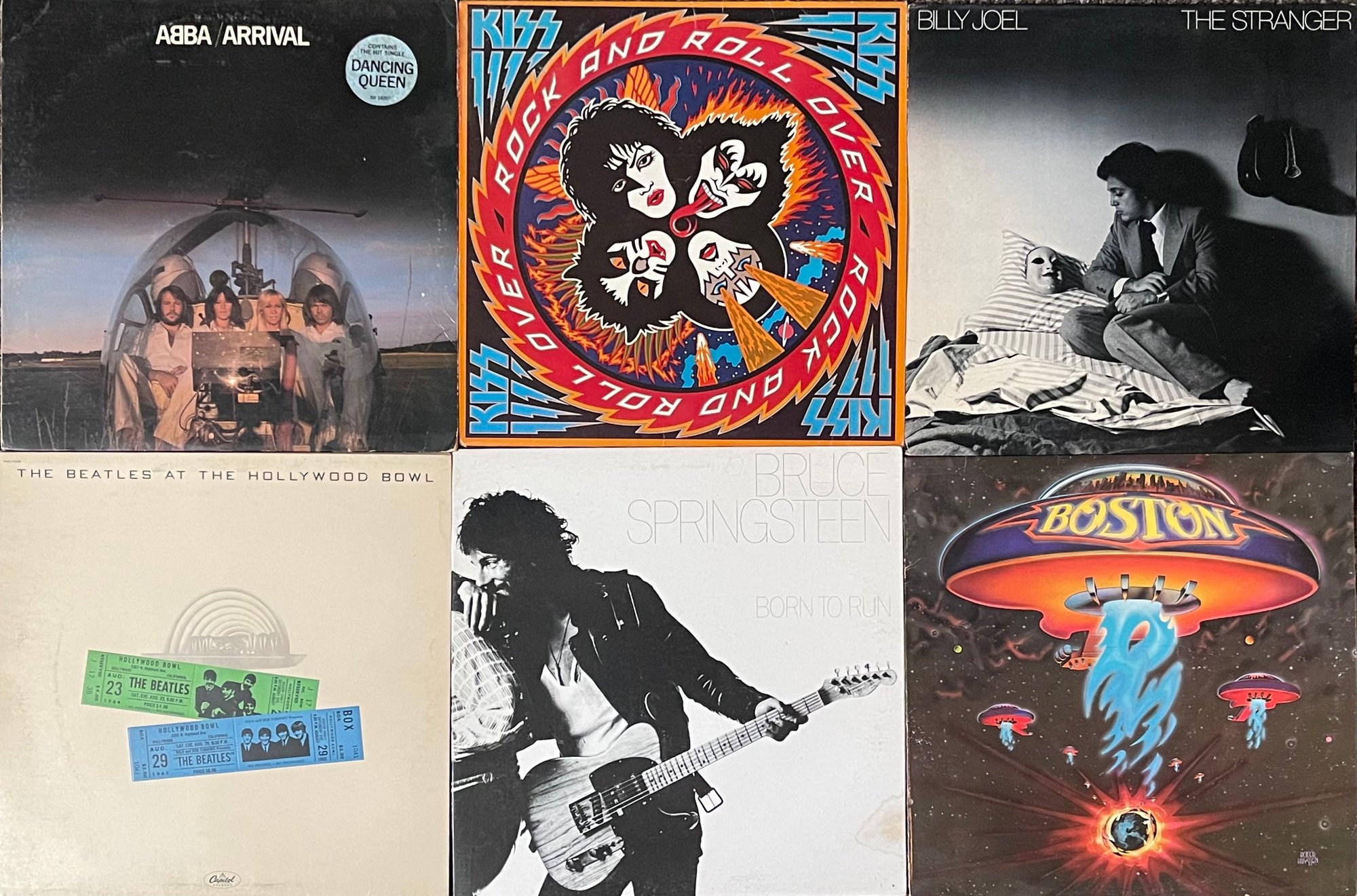 Collection Of Classic Rock And Pop Vinyl Records #2294089 ...