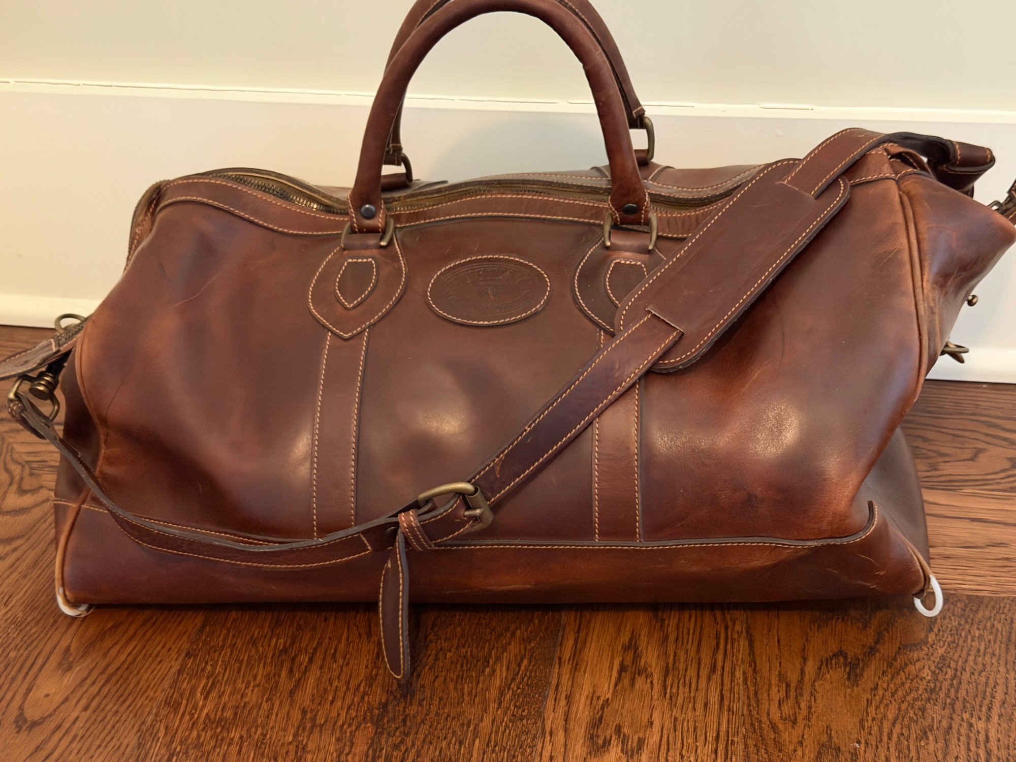 Tusting Premium Leather Weekender Bag - Made In England #2313843 ...