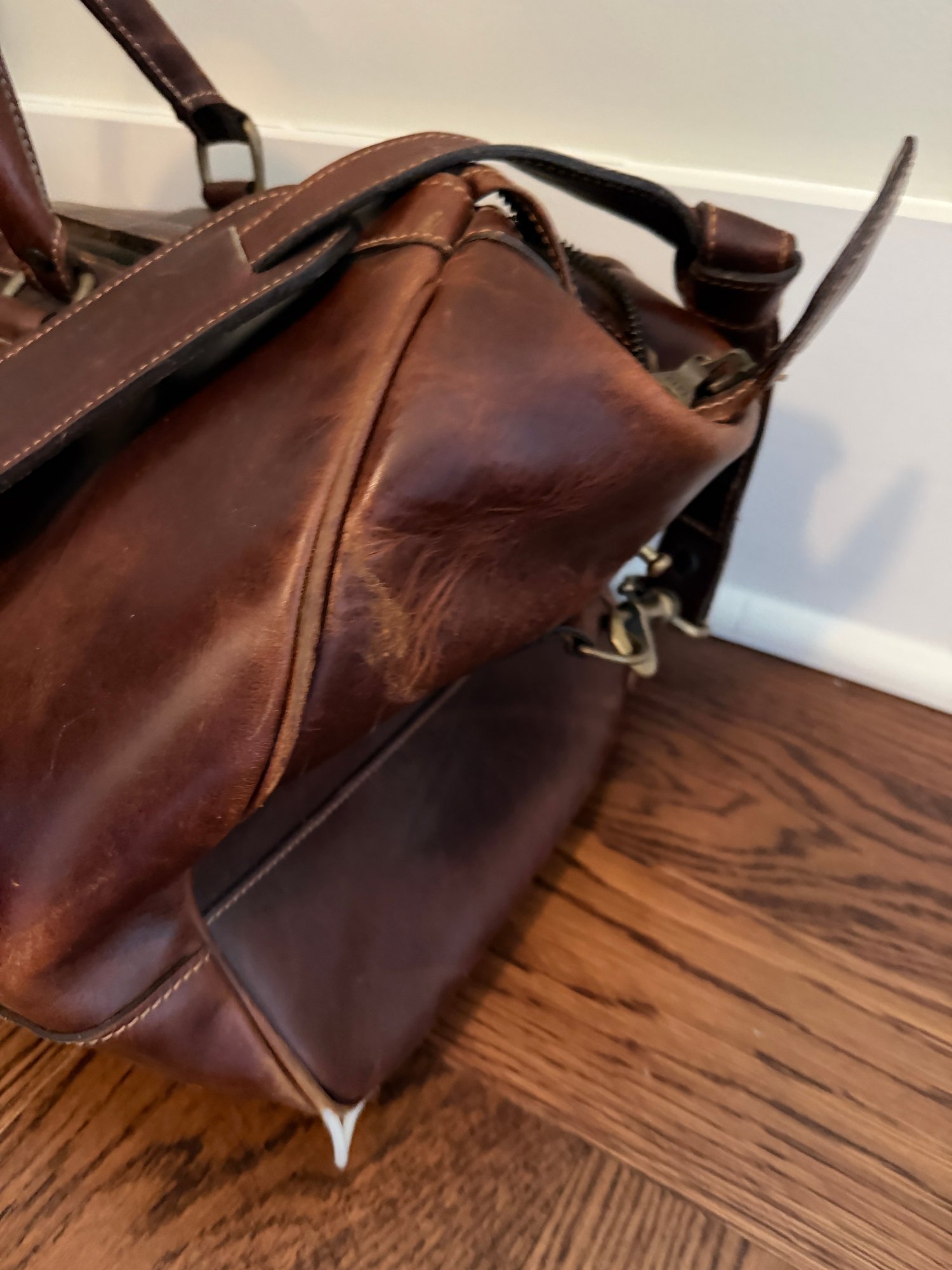 Tusting Premium Leather Weekender Bag - Made In England #2313843 ...
