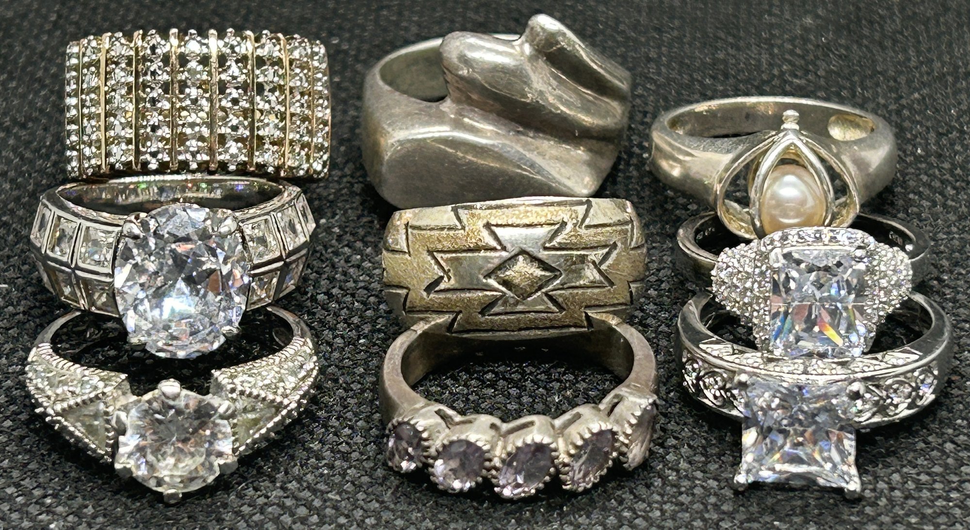 Designer STERLING SILVER RING Collection #2112859 | Auctionninja.com