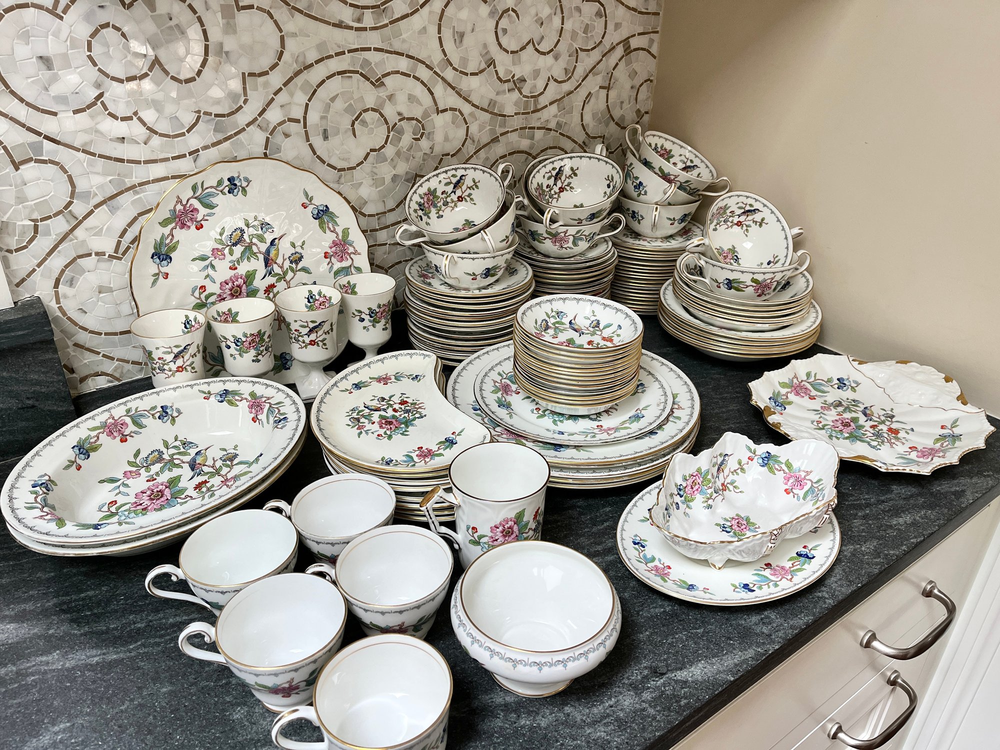 A Large Assortment Of Aynsley Pembroke Bone China #40731700