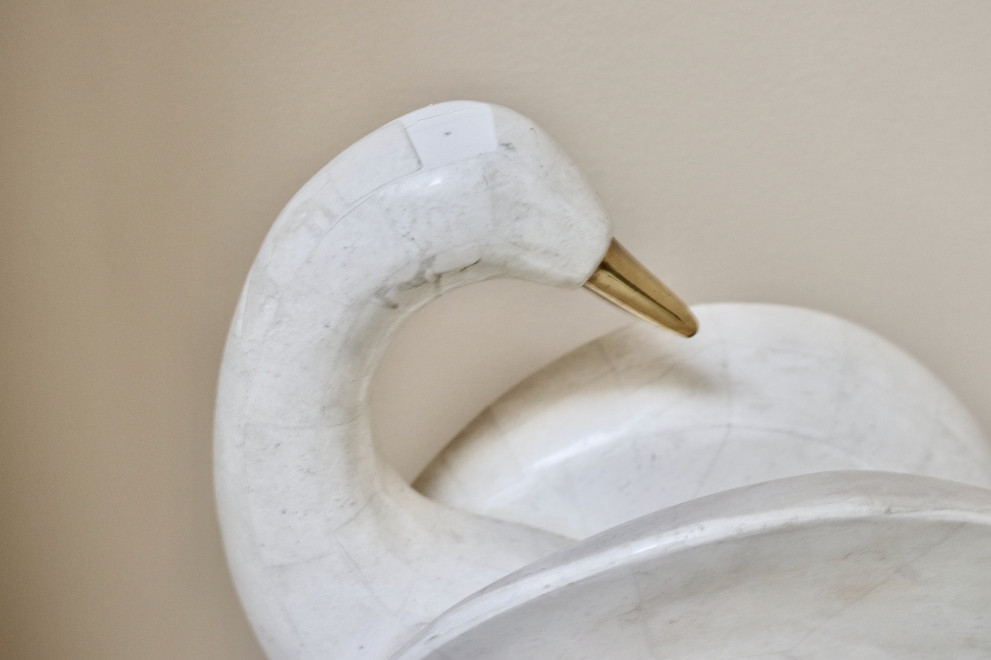 2 Of 2 Modern Mid Century Minimalist Swan Sculpture 1984545