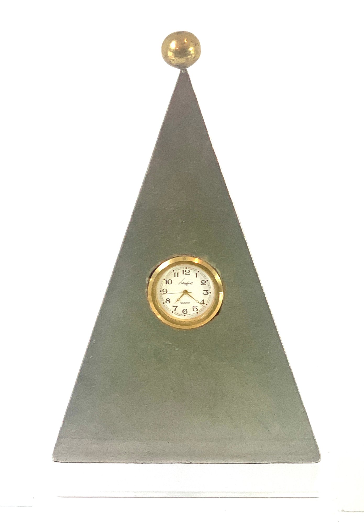 Utterly Sweet Vintage Lam Lee Silver Table Clock #1609365 ...
