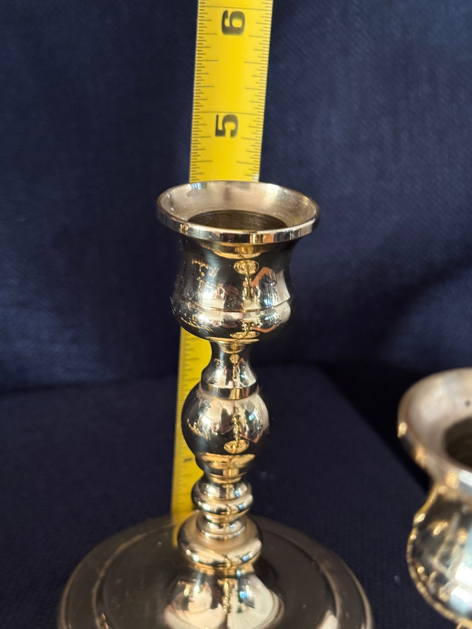 Collection Of Seven Baldwin Made In America Brass Candlestick