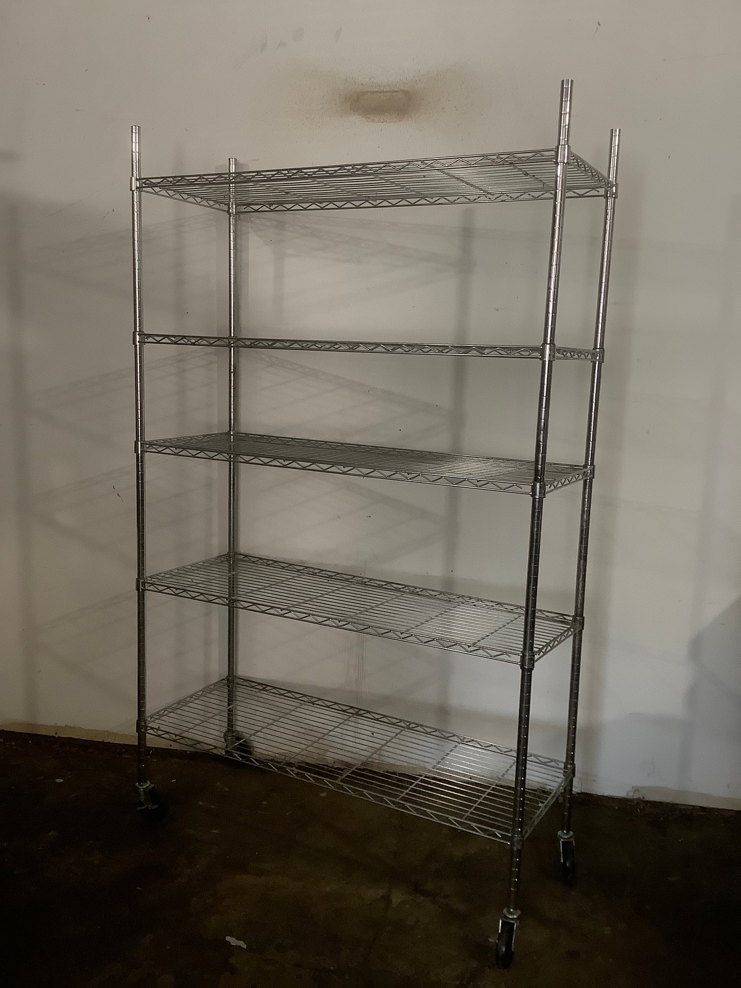 Stainless Shelving Unit On Wheels #1946068 | Auctionninja.com