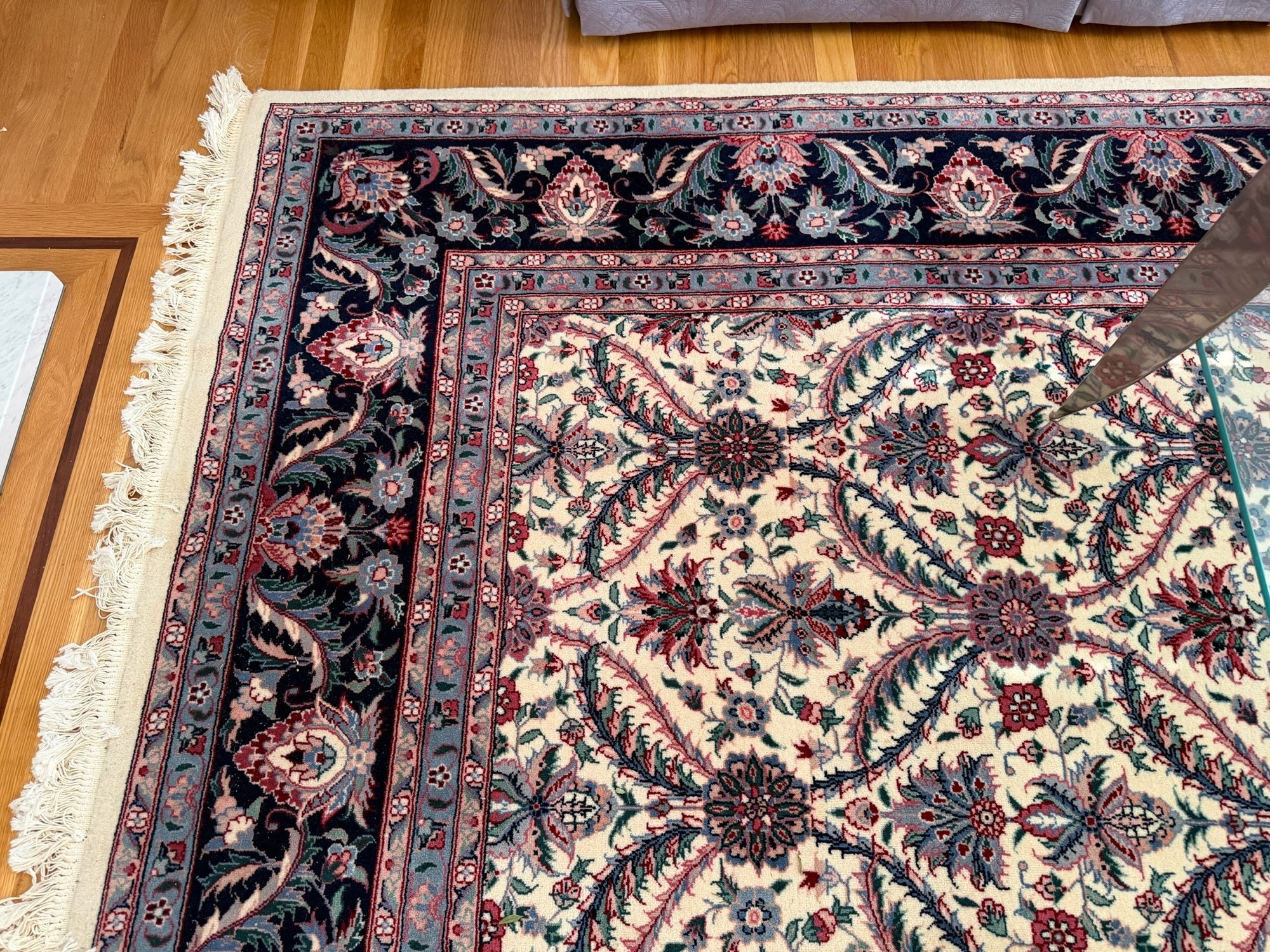 Large Hand Knotted Wool Rug #40887632 | Auctionninja.com