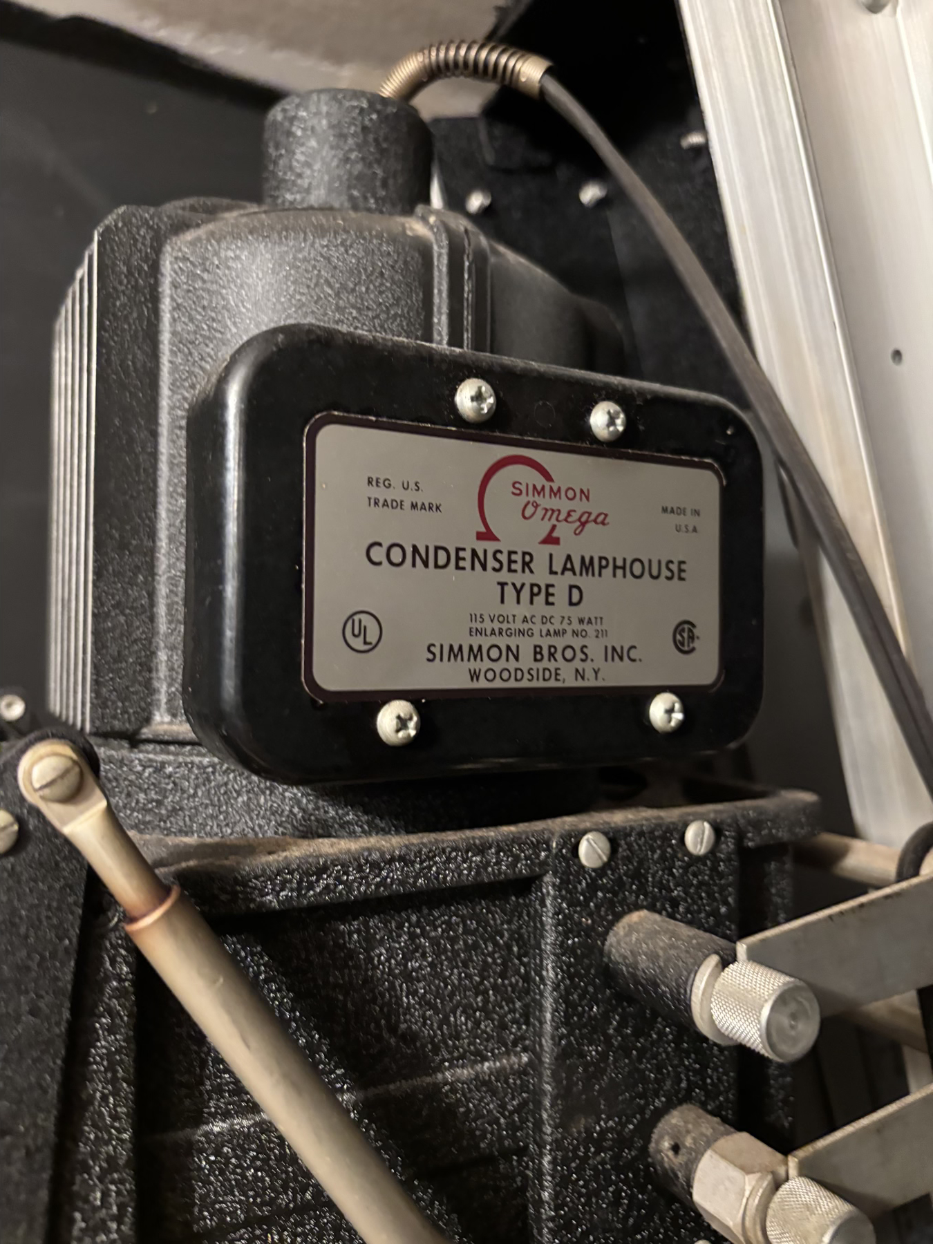A Vintage Simmon-Omega Variable Condensor - Photography Equipment ...