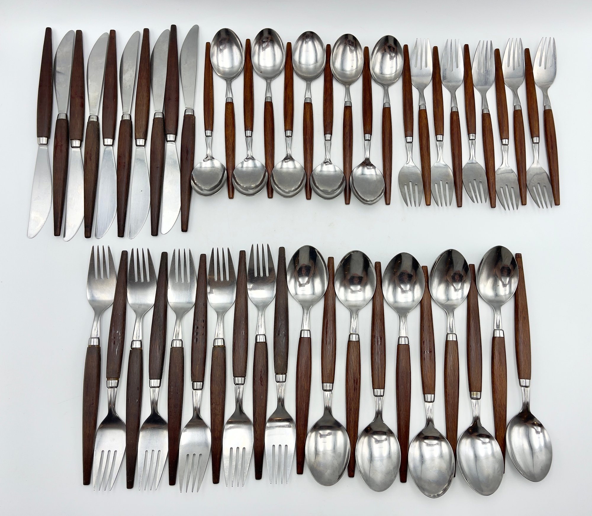 50-Piece Mid Century Wood Handled Dutch Utensils Made In Holland - 10 ...