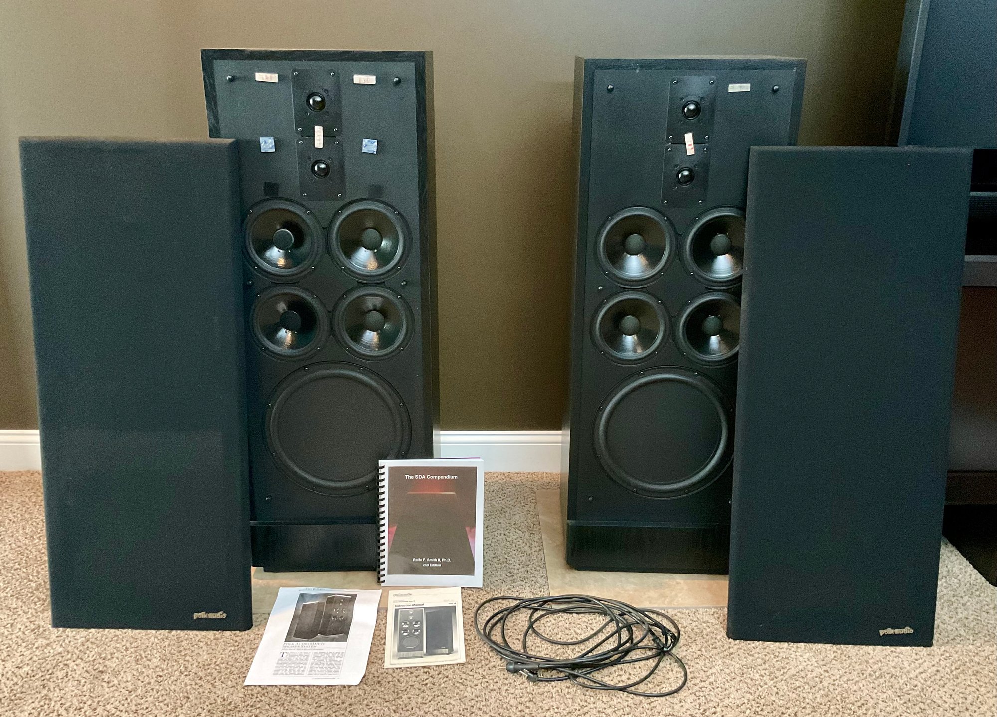Vintage POLK AUDIO SDA 1C SPEAKERS #1812992 | Auctionninja.com