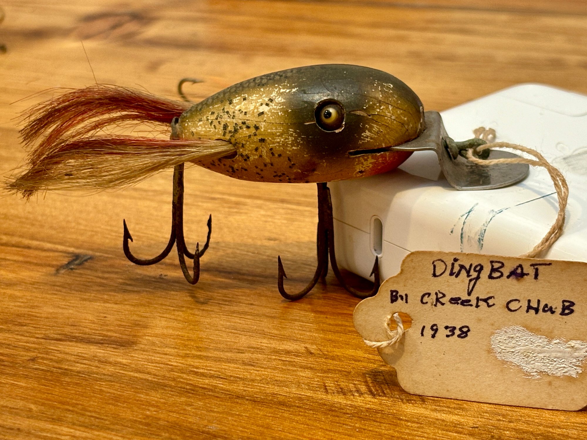 Vintage Creek Chub Dingbat Frog Wood Fishing Lure #1907171 |  Auctionninja.com